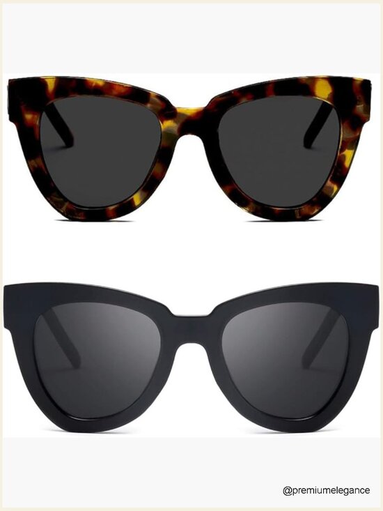 Retro Cat Eye Sunglasses Vintage Square Tortoise Shell Fashion main image 4